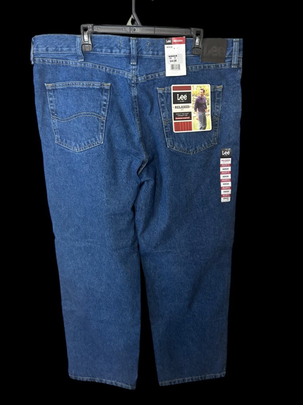 NWT Lee Relaxed Fit Straight Leg Jeans — Men's 40x30 — Medium Wash - Picture 6 of 6